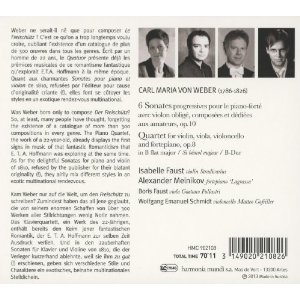 Weber: Violin Sonatas Op.10 Nos.1-6, Piano Quartet