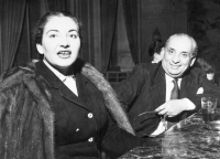 Maria with Giovanni Battista Meneghini, Milan 1951