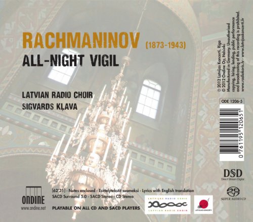 Sergei Rachmaninoff's All-Night Vigil, Latvian Radio Choir 